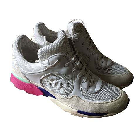 sneakers chanel femme blanche